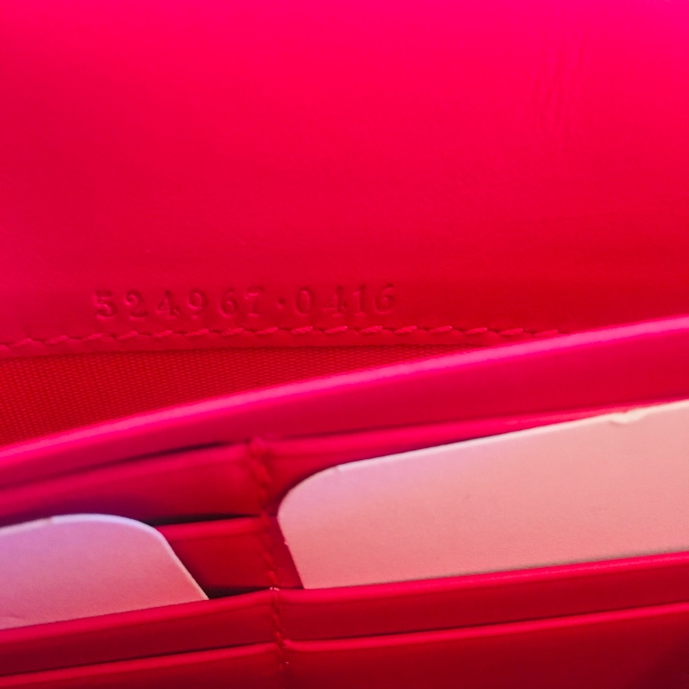 New Authentic Gucci Guccy Logo Moon & Stars Leather Wallet Chain Small P… - Picture 15 of 15